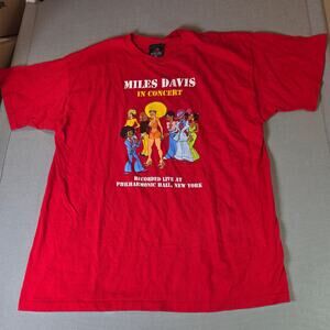 Zion Rootswear Miles Davis In Concert Cartoon Graphic T-Shirt 2XL USA Made